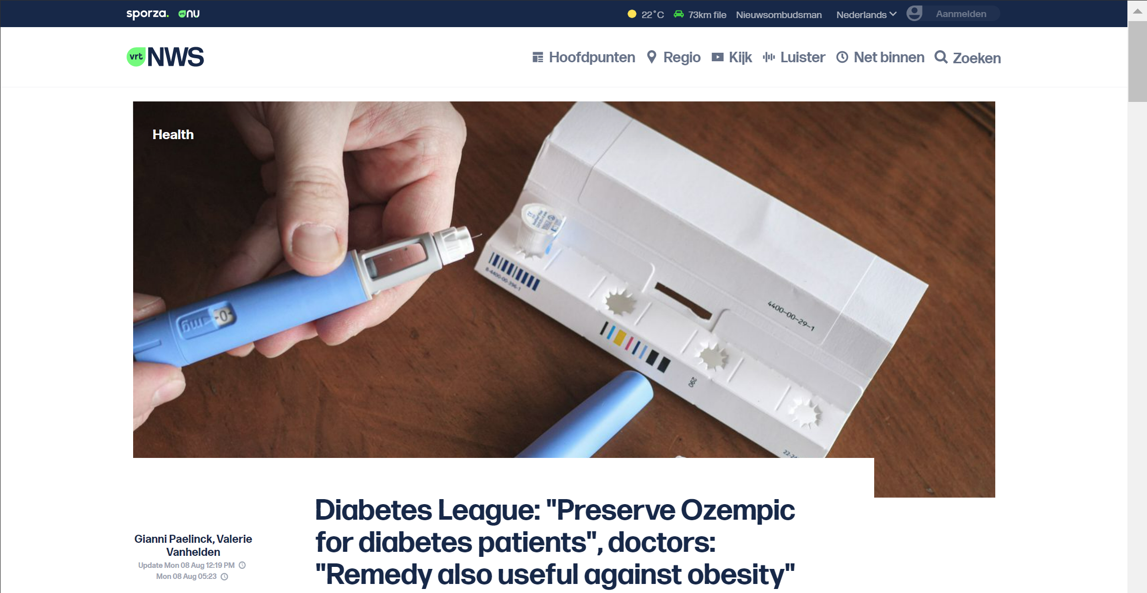 PA-AP Reacts to Belgian Diabetes Liga call to limit Ozempic for diabetes patients